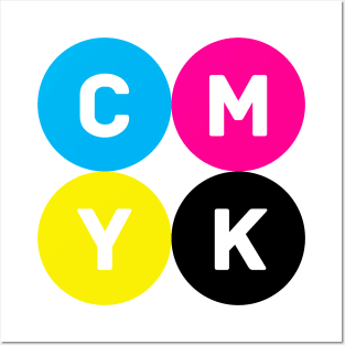 CMYK Circles Posters and Art